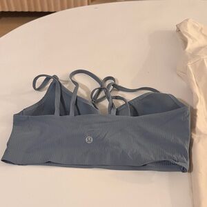 lululemon athletica Dusty Blue Strappy Sports Bra